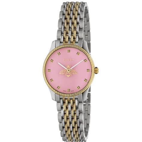 gucci pink bee watch|gucci bee watch women.